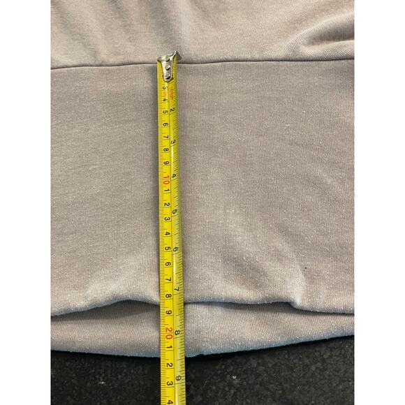 Ocean Drive Gray cropped cowl neck sweatshirt sweater L - Picture 5 of 7